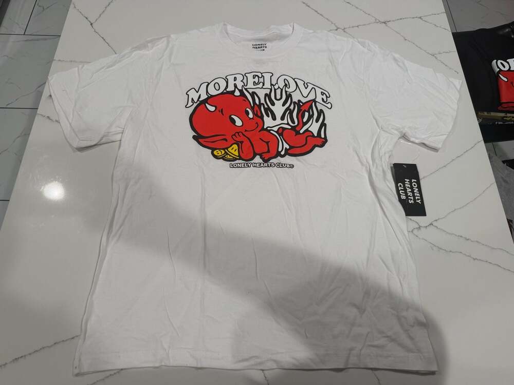 Lonely Hearts Club 'More Love' White Graphic T-Shirt